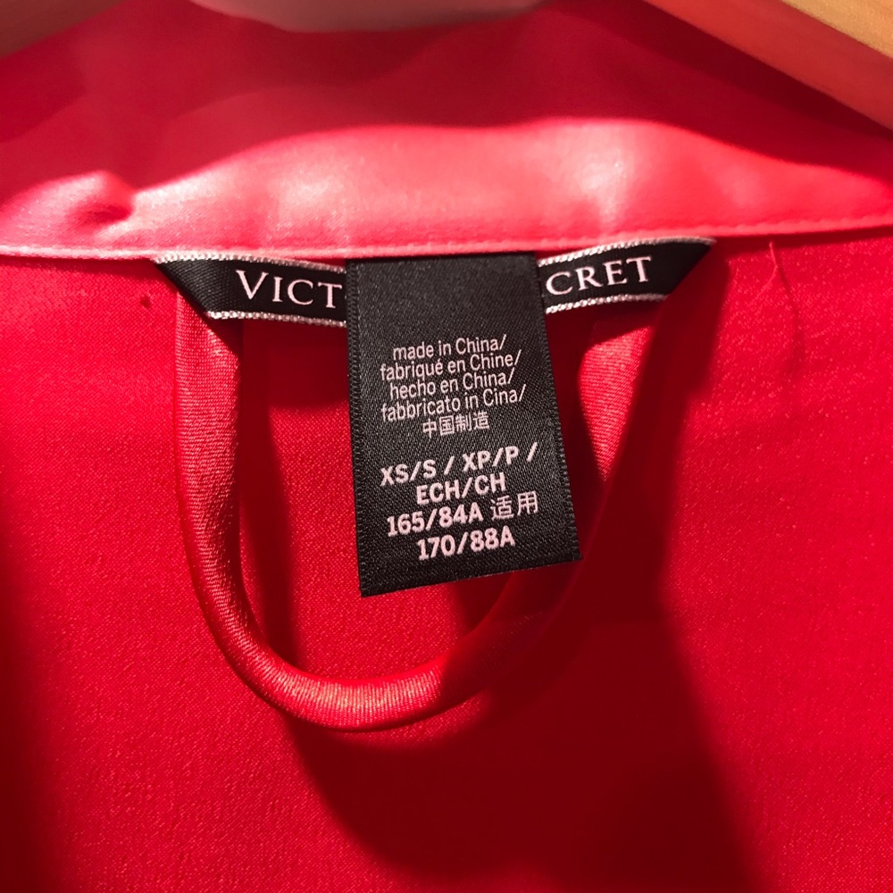 Pink and Red Victoria Secret Robe - Picture 2 of 3
